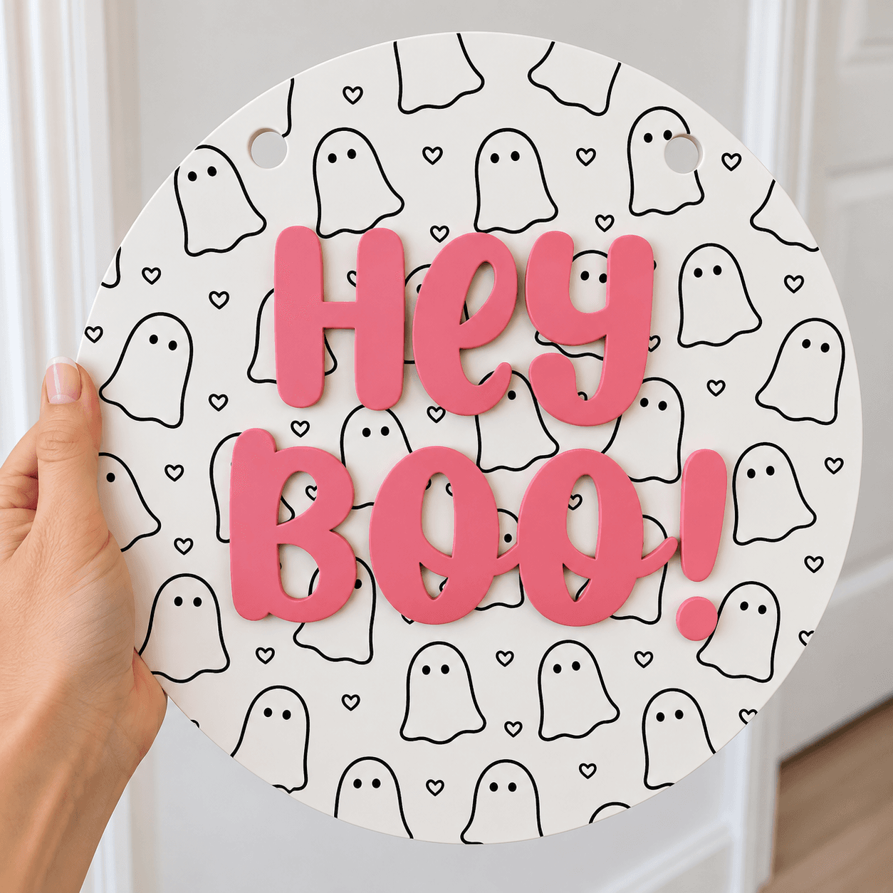 Hey Boo sign